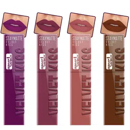 Ramp Walk Velvet Kiss Set Of 4 Matte Liquid Lipstick- 3.5 ml Each - Shade - 3 - 4 - 5 -11-48