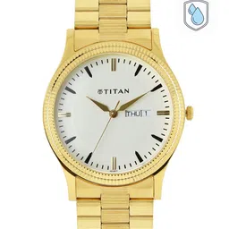 Titan Men White Dial Watch 1650YM03-6