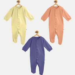 cherrytoes Infant Pack of 3 Pure Cotton Essentials Baby Apparel Gift Set-55