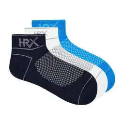 HRX by Hrithik Roshan Men Pack Of 3 Patterned Cotton Ankle Length Socks-10