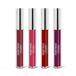 VERYMISS Set Of 4 Long Stay Velvet Matte - Non Transfer Lip Color Combo - 3 - 2.6 ml Each-picture-43