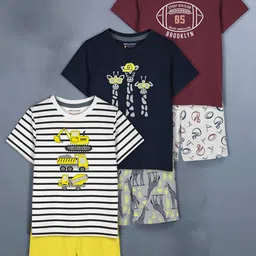 HELLCAT Pack of 3 Girls Printed Clothing Sets-image-70