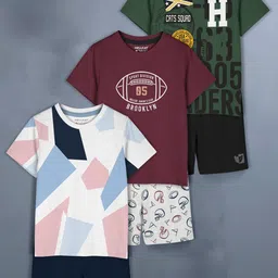 HELLCAT Pack of 3 Girls Printed Clothing Sets-12