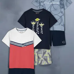 HELLCAT Girls Pack Of 3 Printed T-shirt with Shorts-picture-19