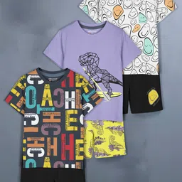HELLCAT Girls Pack Of 3 Printed T-Shirt With Shorts-image-75