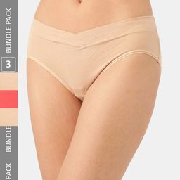 Inner Sense Pack Of 3 Anti Microbial V-Band Hipster Briefs-image-36