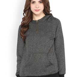 Pannkh Charcoal Grey Hooded Sweatshirt-picture-33