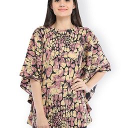 Cottinfab Women Beige Printed Kaftan Top-picture-43