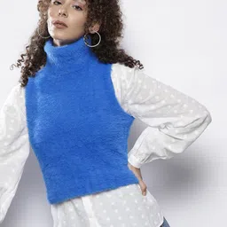 NA-KD Women Sweater Vest with Fuzzy Detail-image-94