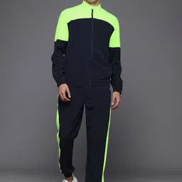 HRX by Hrithik Roshan Men Black & Neon Green Colourblocked Running Tracksuits-picture-55