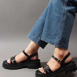 Carlton London Block Ankle Loop Sandals Heels-image-59