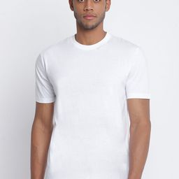 Belliskey Men White Raw Edge T-shirt-image-30