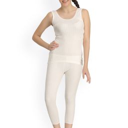 Kanvin Off-White Self-Design Thermal Set NEW2130OW2180-image-60