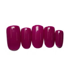 SOEZI Set Of 5 Artificial Press On Nails - Berry Good-image-2