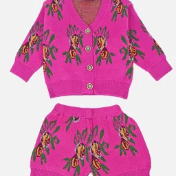Little Surprise Box LLP Girls Printed Top With Short-image-48