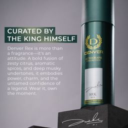 Denver Men Set Of 3 SRK Rex, Maestro & King Autograph Deodorants- 140 ml Each image 4