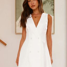 bebe Women V-Neck Sleeveless A-Line Mini Dress-image-39