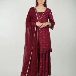 Mustard Wine Dupatta-picture-24