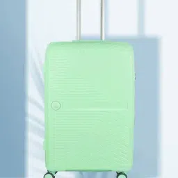 Nasher Miles Bruges Hard-Sided Polypropylene Check-in Luggage Mint Green 24 inch |65cm Trolley Bag-image-81