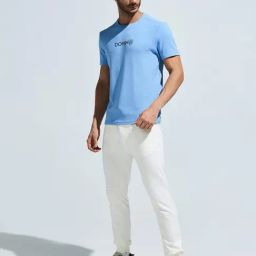 Domin8 Blue Regular Fit T-Shirt-image-41