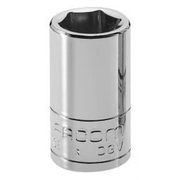 FACOM 6.35 mm (1/4 inch) Square Drive Socket 6-Points 22 mm Length, R.11/32-19