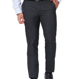 Raymond Grey Classic Fit Trousers-image-33