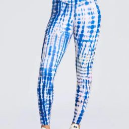 Domyos By Decathlon White & Blue Regular Fit Printed Tights-picture-43
