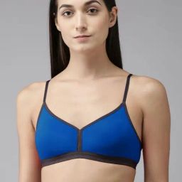 AROUSY Blue Cotton T-Shirt Bra-picture-46
