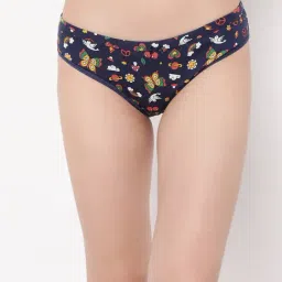 Clovia Blue Printed Bikini Panty-picture-34