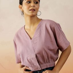 SANSKRUTIHOMES Women Floral Extended Sleeves Cotton Top-image-33