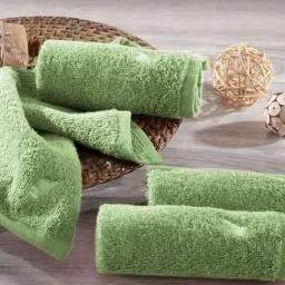 Maspar Green Cotton 550 GSM Face Cloths - Set of 4-45