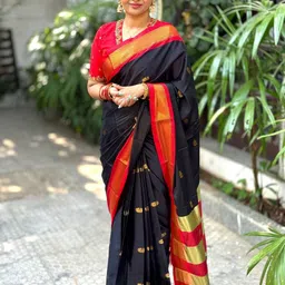 yourwish Woven Design Zari Silk Cotton Designer Mysore Silk Saree-image-47