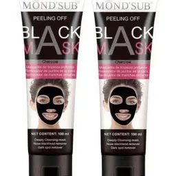 MONDSUB Peel Off Black Charcoal Mask (Pack of 2) - 100 ml-37