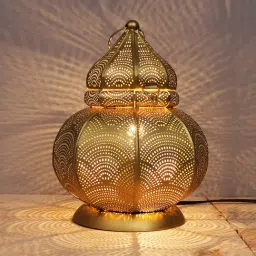 Homesake Turkish Moroccan Decorative Bronze Antique Bohemian Mosaic Table Lamp-21