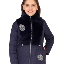 Cutecumber Kids Navy Applique Jacket-image-83