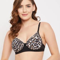 Clovia Black & Beige Non Wired Padded Push Up Bra-image-36
