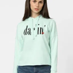 Vero Moda Green Printed Hoodie-45