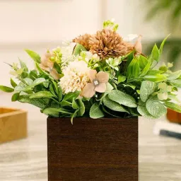 INV Home Green & Brown Plastic Peafowl Artificial Potted Plant-image-28