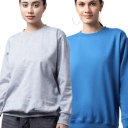 Vimal Jonney Grey & Blue Fleece Pullover - Pack of 2-picture-46