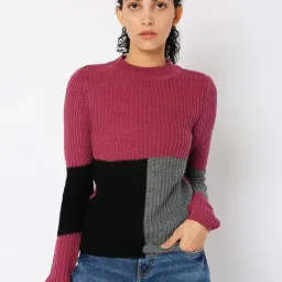 Vero Moda Multicolor Color-Block Sweater-1