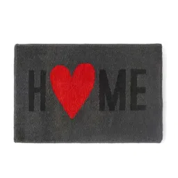 Saral Home Home Heart Grey & Red Polypropylene Antiskid & Washable Bath Mat-image-20