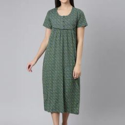 Kryptic Multicolor Printed Night Dress-picture-27