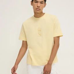 Nuon by Westside Yellow Printed Relaxed-Fit Cotton T-Shirt-image-67