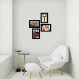 eCraftIndia Memory Wall Collage Photo Frame - Set of 4 Photo Frames for 4 Photos of 5'x7' image 2