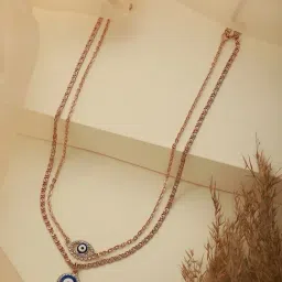 Aatmana Gold-Plated Evil Eye Layered Necklace-93