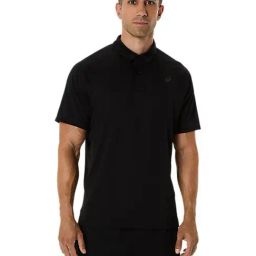 Asics Men's Performance Black Actibreeze Vented Mesh Polo T-Shirt-picture-8