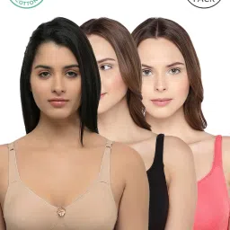 Inner Sense Multicolor Full Coverage Bra - Pack of 3 image 1