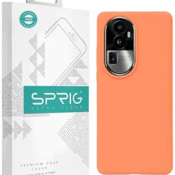 Sprig Liquid Silicone Back Cover for Oppo Reno10 Pro+ 5G (Orange)-image-47