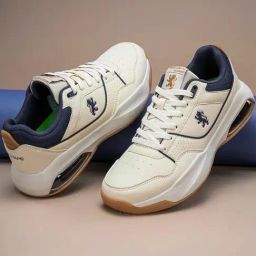Red Tape Men's Retro Rush Beige & Blue Casual Sneakers-image-70