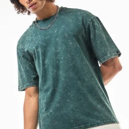 Bewakoof Green Oversized Solid T-Shirt-image-79